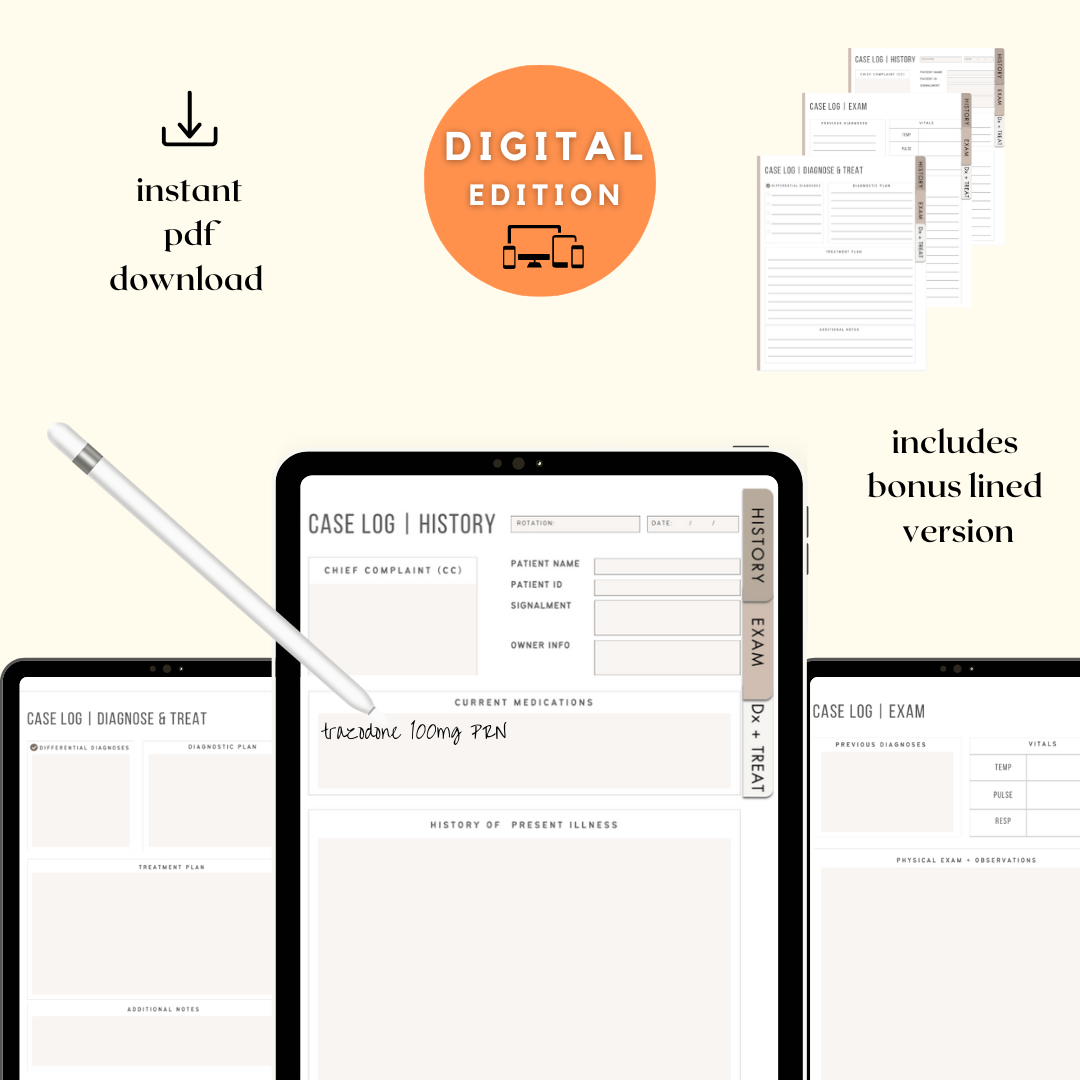 Digital Veterinary Case Log