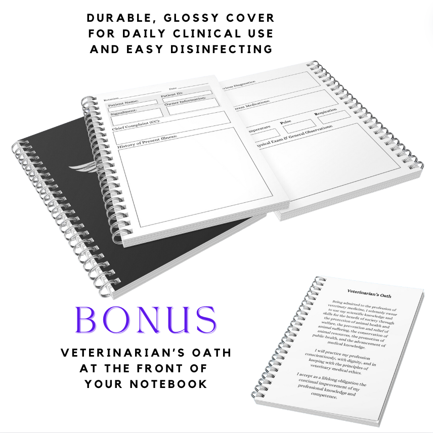 Border Collie Veterinary Case Log Notebook