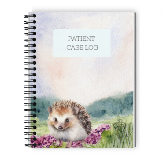 Hedgehog Veterinary Case Log Notebook