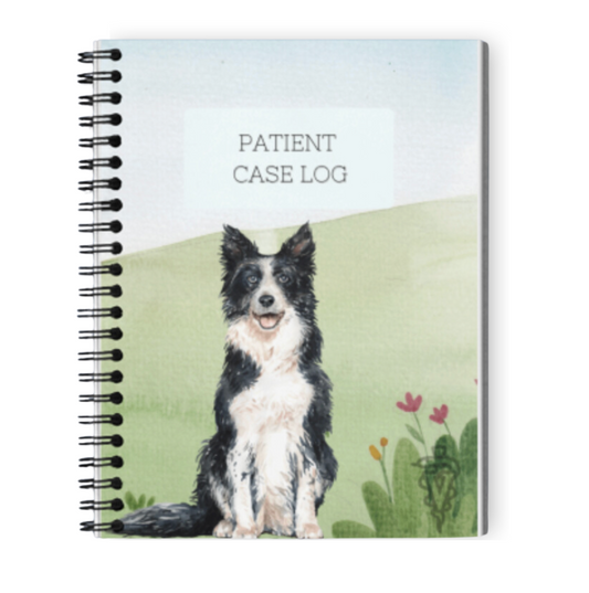 Border Collie Veterinary Case Log Notebook