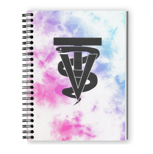 Tie Dye Vet Tech Patient Log Notebook